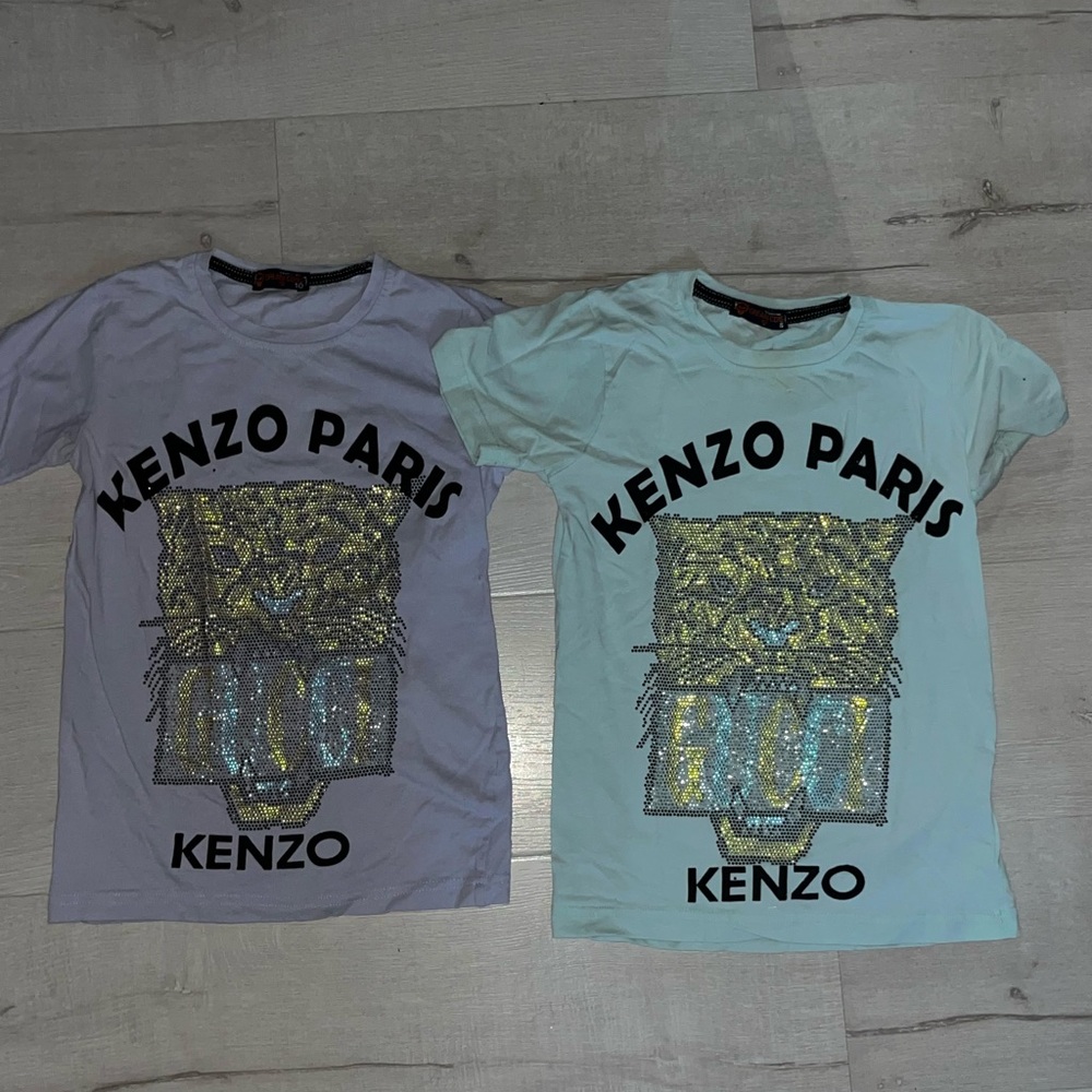 Kenzo Kids T-Shirt - Lavender and Aqua